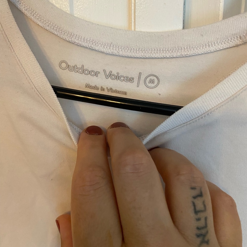 Outdoor Voices White T-Shirt